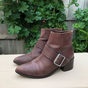 ASOS ANKLE LEATHER BOOTS